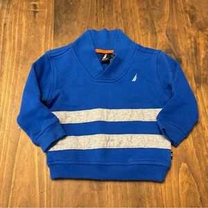 Nautica Blue and Gray Kids Pullover Sweater